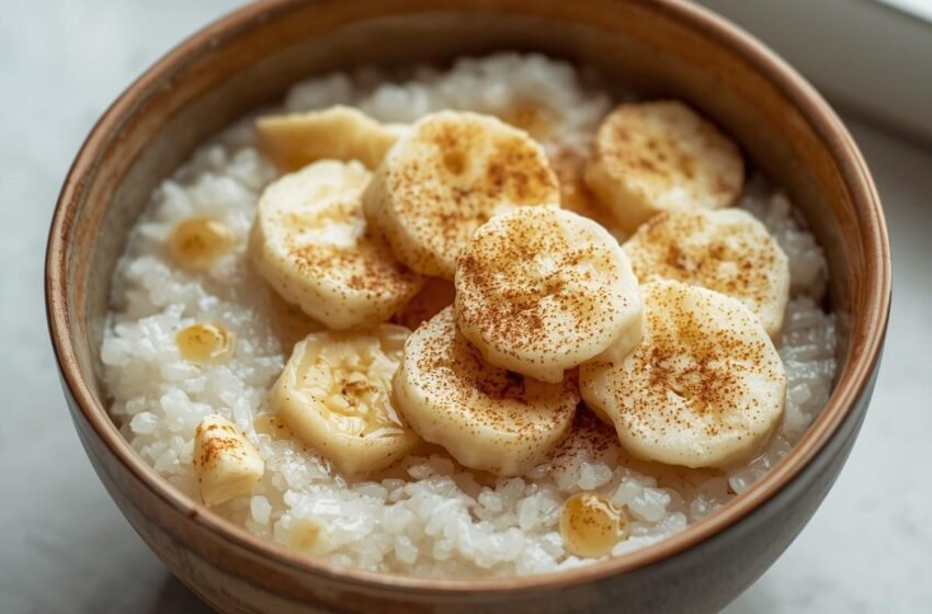 Japanese-Style Banana Rice Pudding