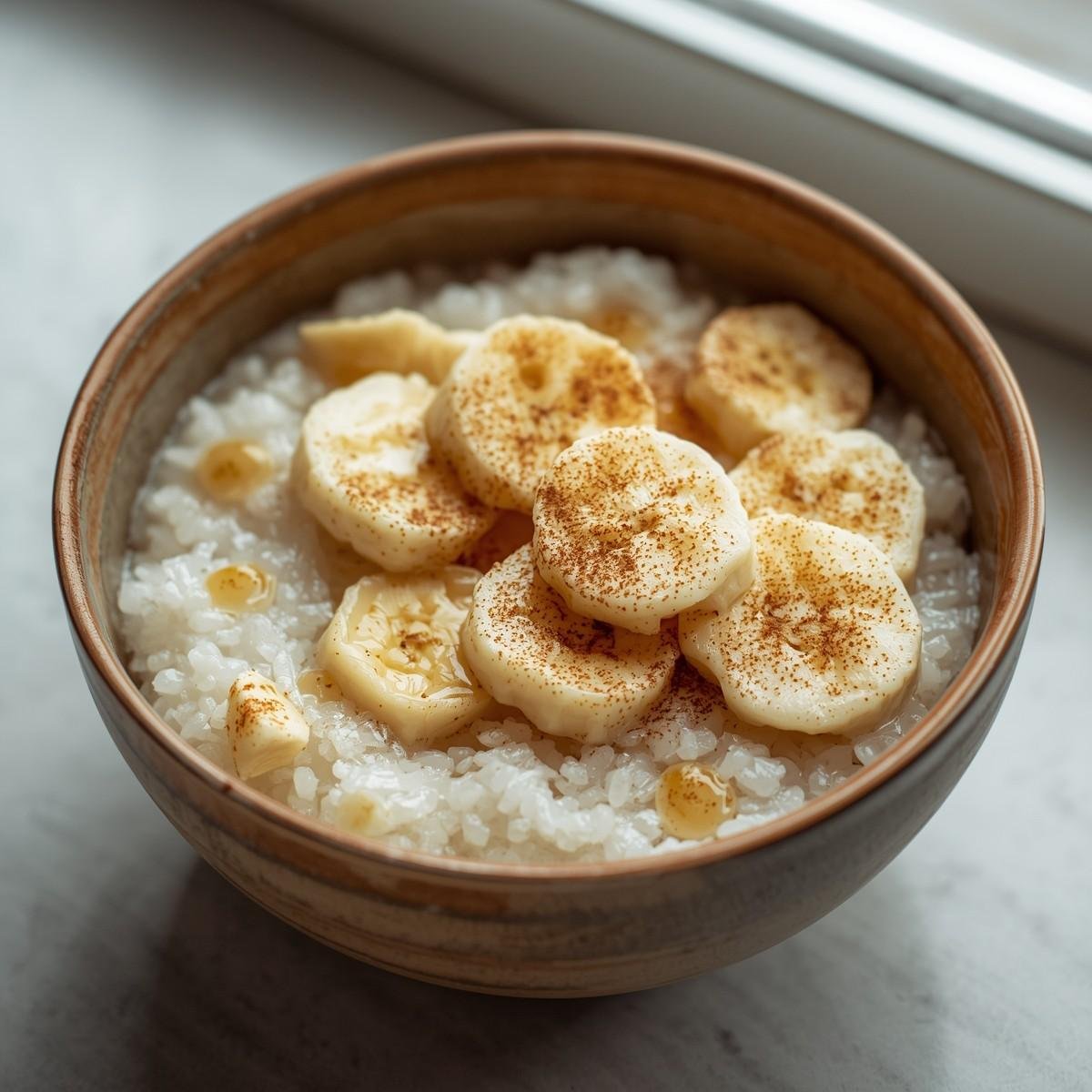 Japanese-Style Banana Rice Pudding