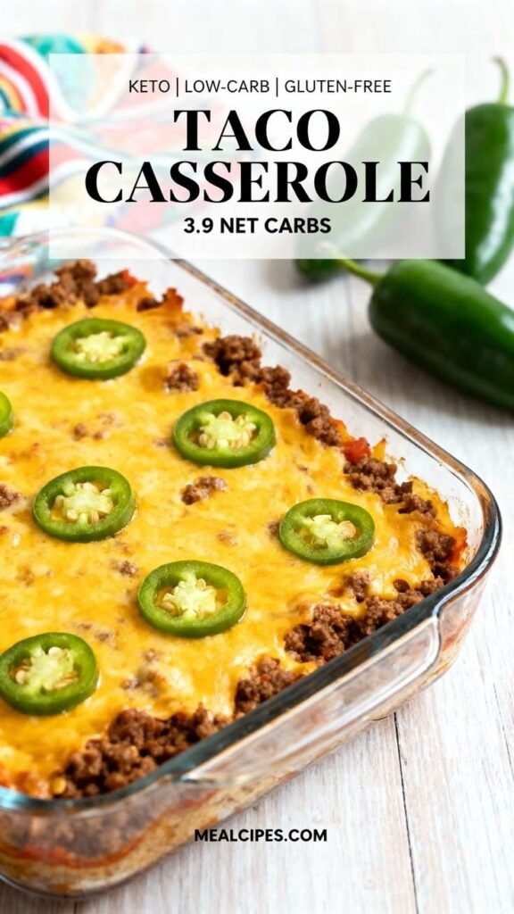 Low-Carb Keto Taco Casserole