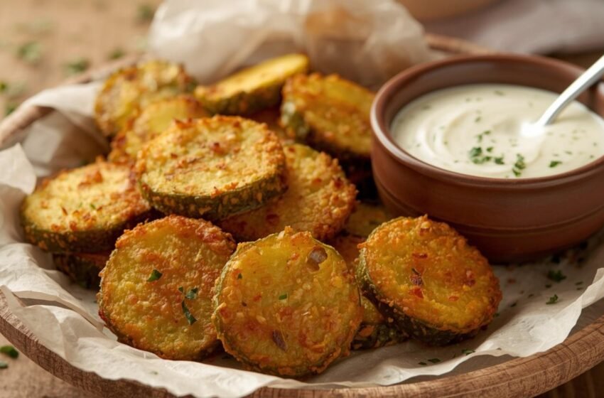 Crunchy & Tangy Air Fryer Fried Pickles