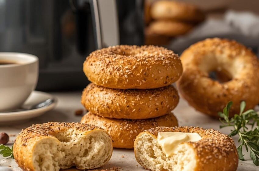 3 Ingredient Protein Bagels