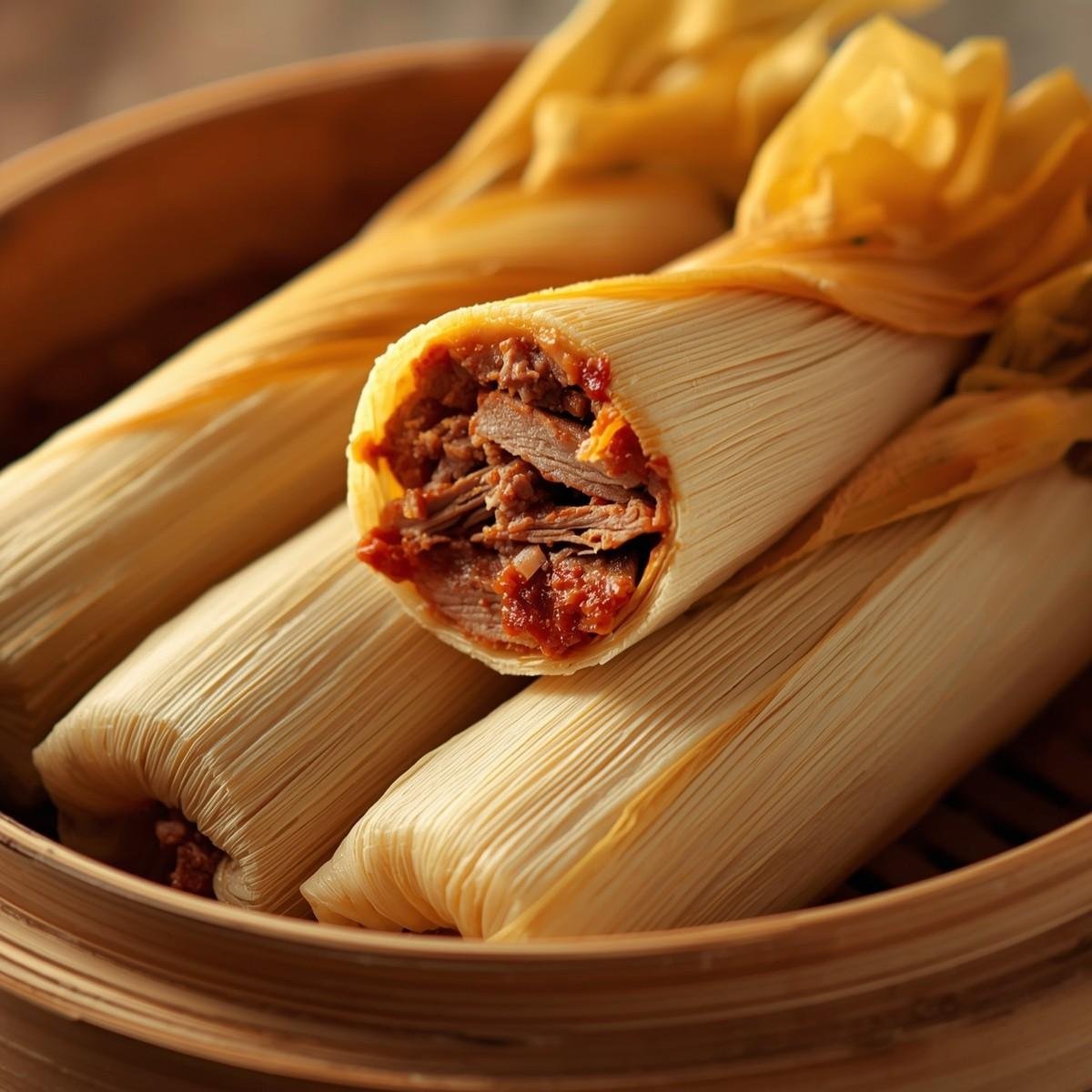 Authentic style Keto Pork Tamales