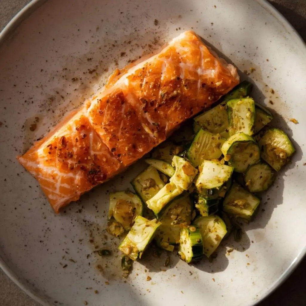Salmon & Zucchini Butter Plate
