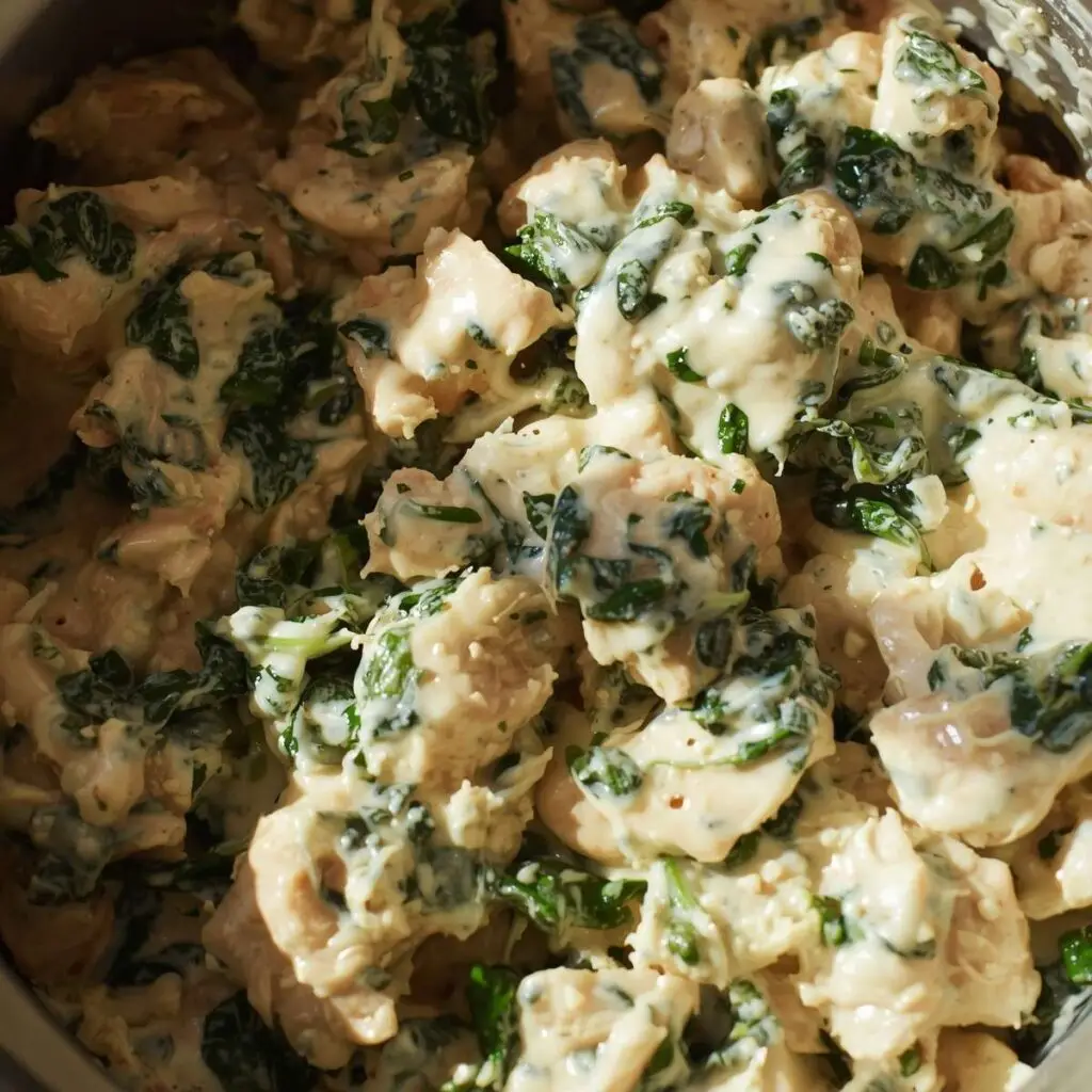 Creamy Chicken & Spinach Bowl