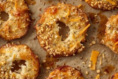 Thumbnail for Crispy Keto Everything Bagel Cheese Chips