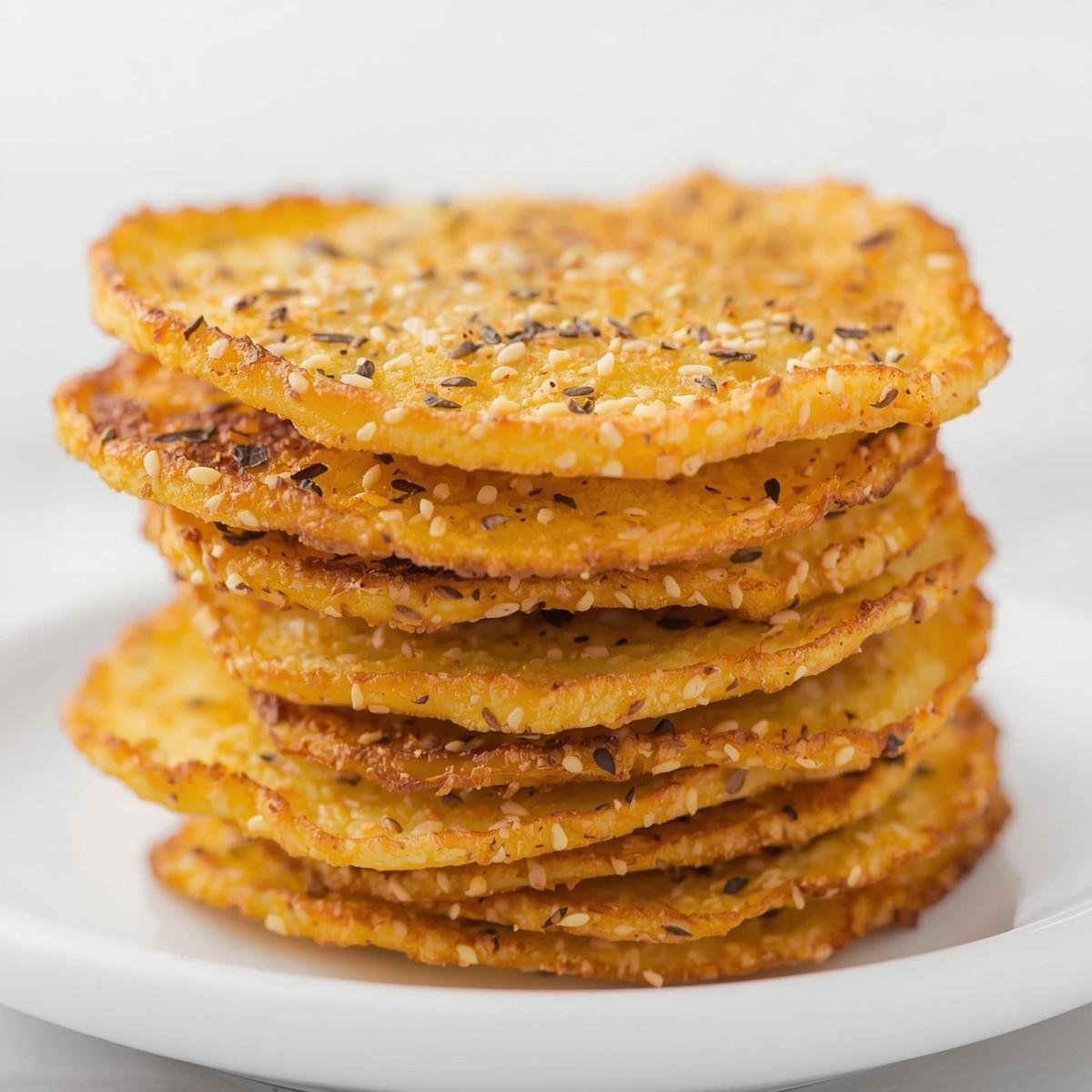 Keto Everything Bagel Cheese Chips