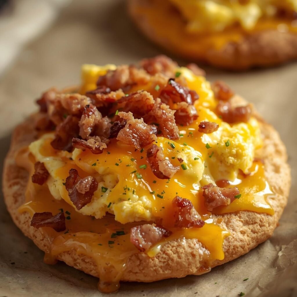 Breakfast Pita Pizza