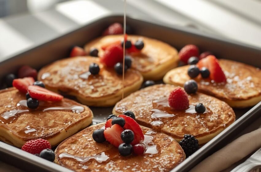 Keto Sheet Pan Pancakes