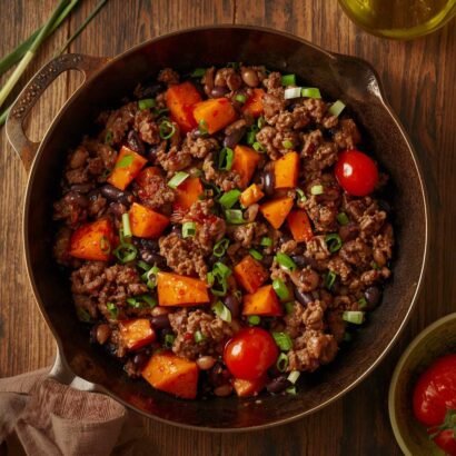 Ground Turkey Sweet Potato Skillet
