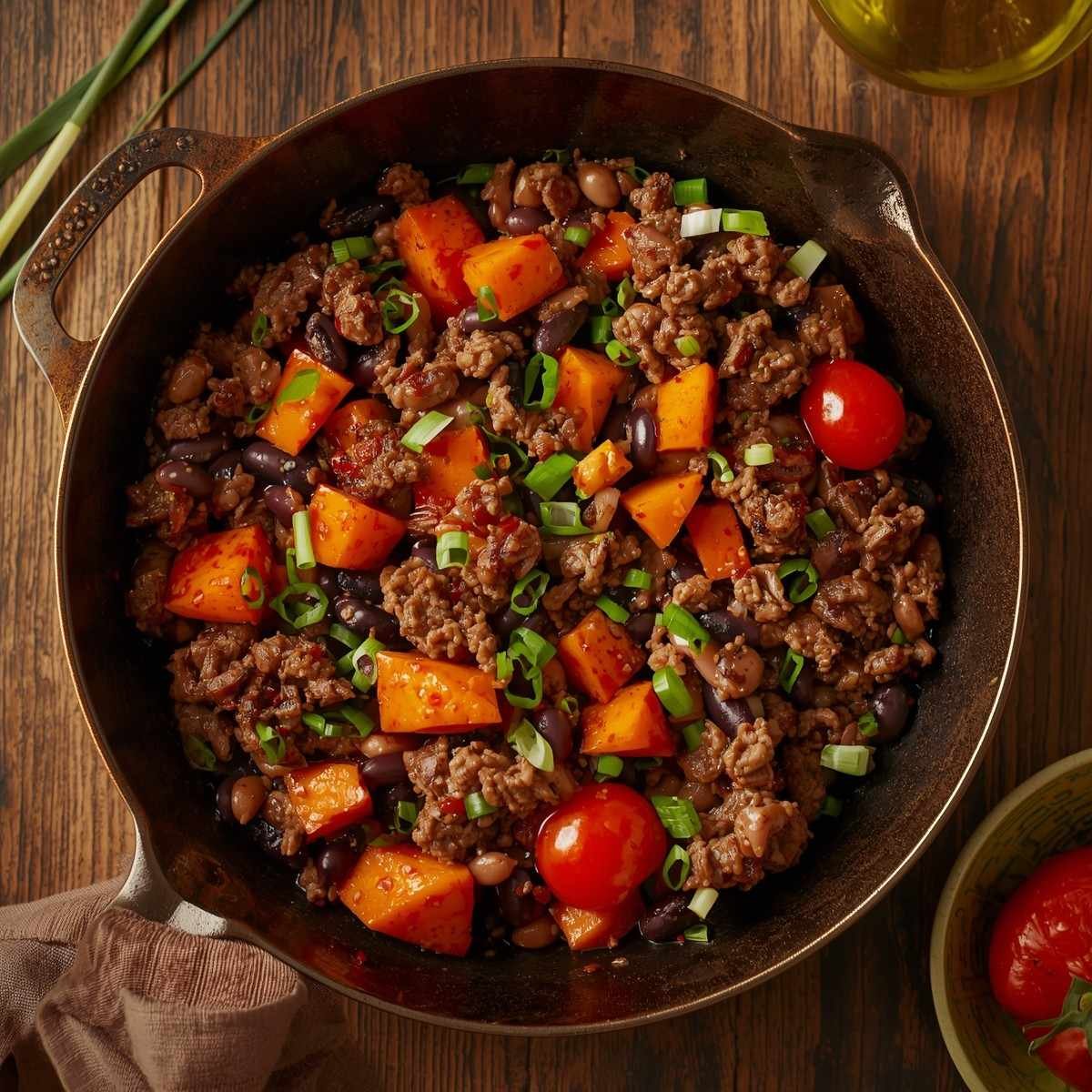 Ground Turkey Sweet Potato Skillet