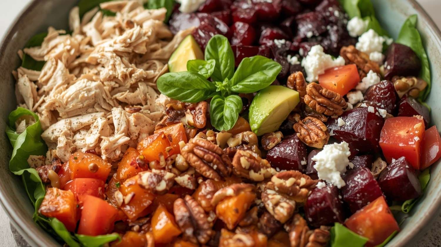 Best Ever Hearty Chicken & Beet Salad