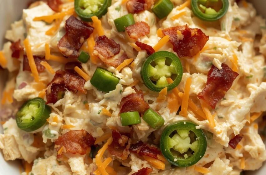 Jalapeño Popper Keto Chicken Salad