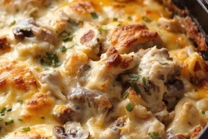 Thumbnail for Keto Garlic Mushroom Chicken Casserole — Creamy, Cheesy Weeknight Comfort