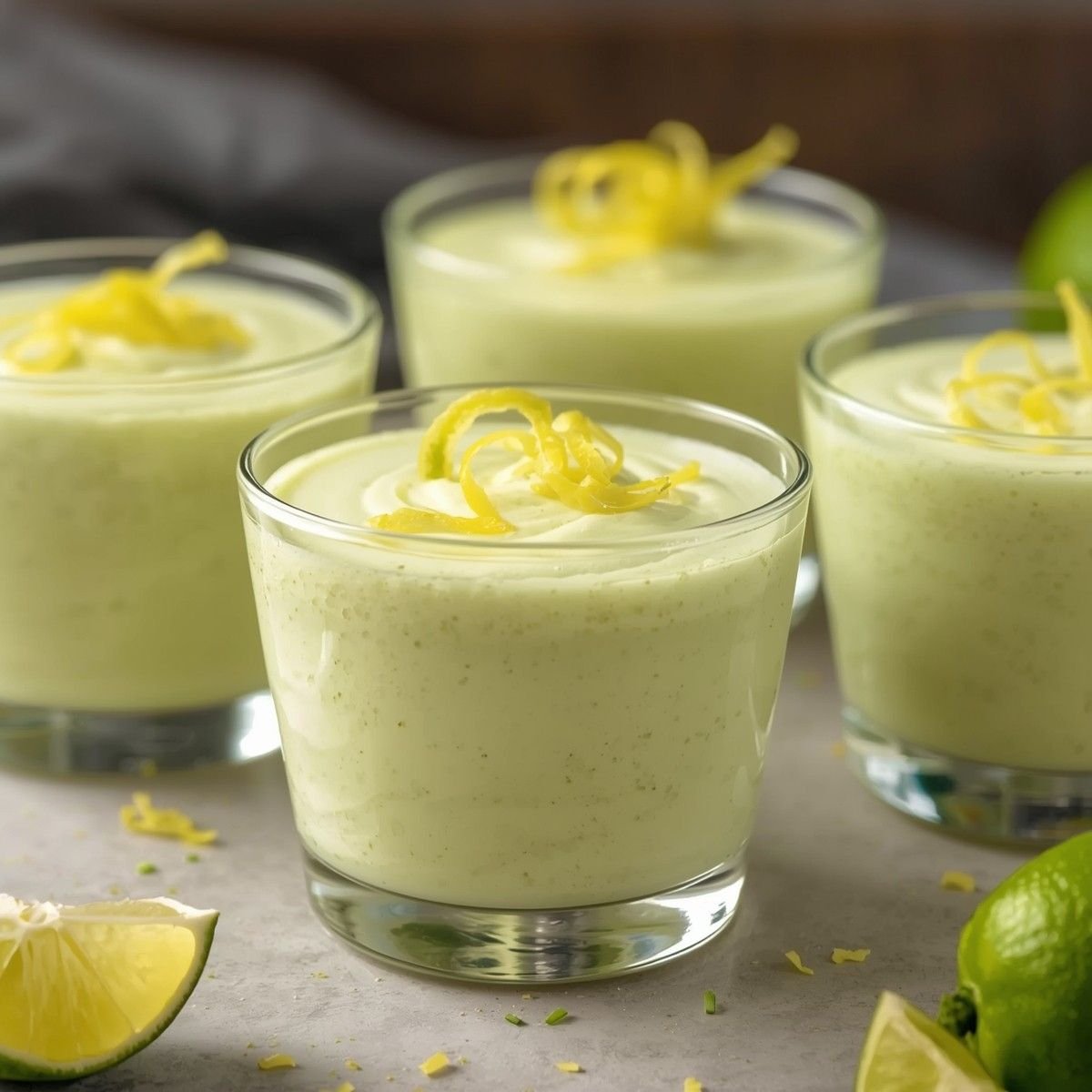 Keto Lime Mousse Cups