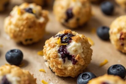 Thumbnail for Lemon Blueberry Cottage Cheese Protein Bites — Soft, Zesty & Naturally Sweet