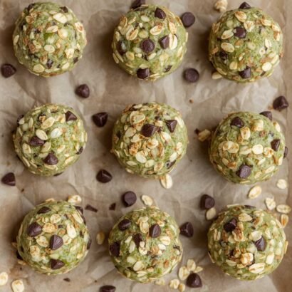 Mint Chocolate Chip Protein Balls