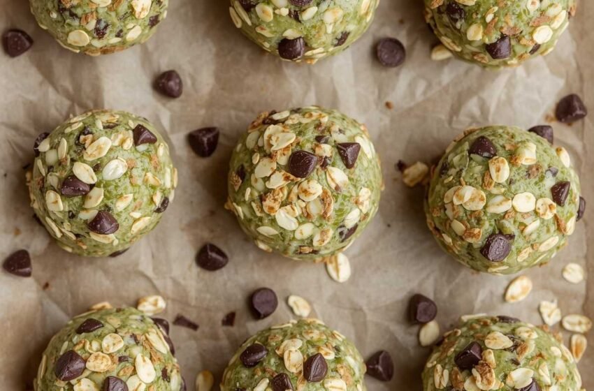 Mint Chocolate Chip Protein Balls
