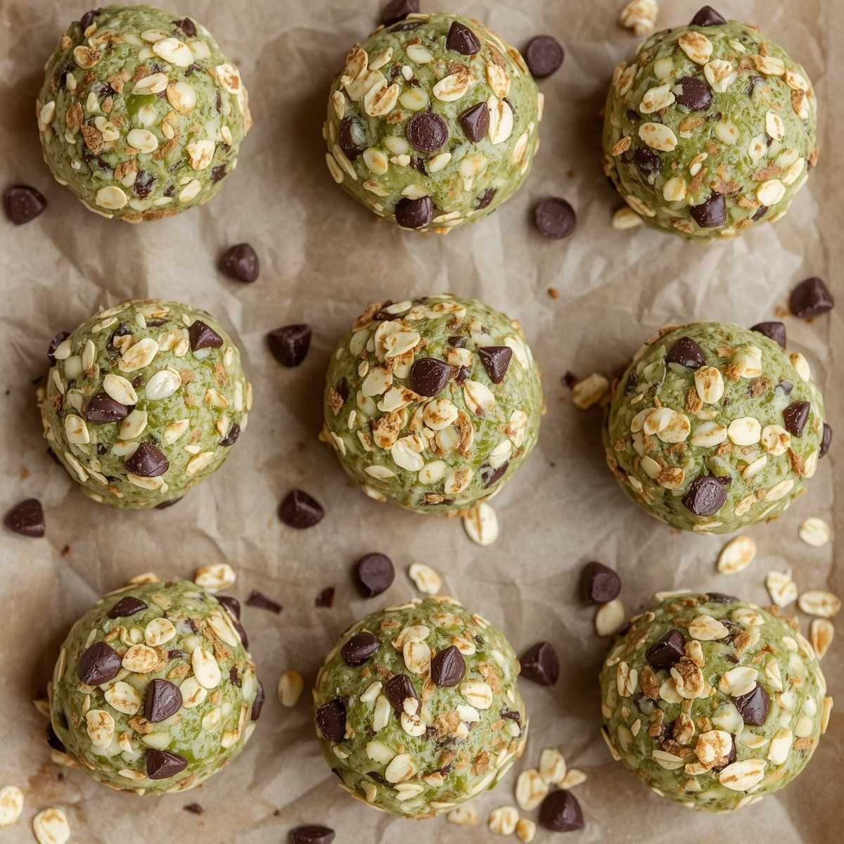 Mint Chocolate Chip Protein Balls