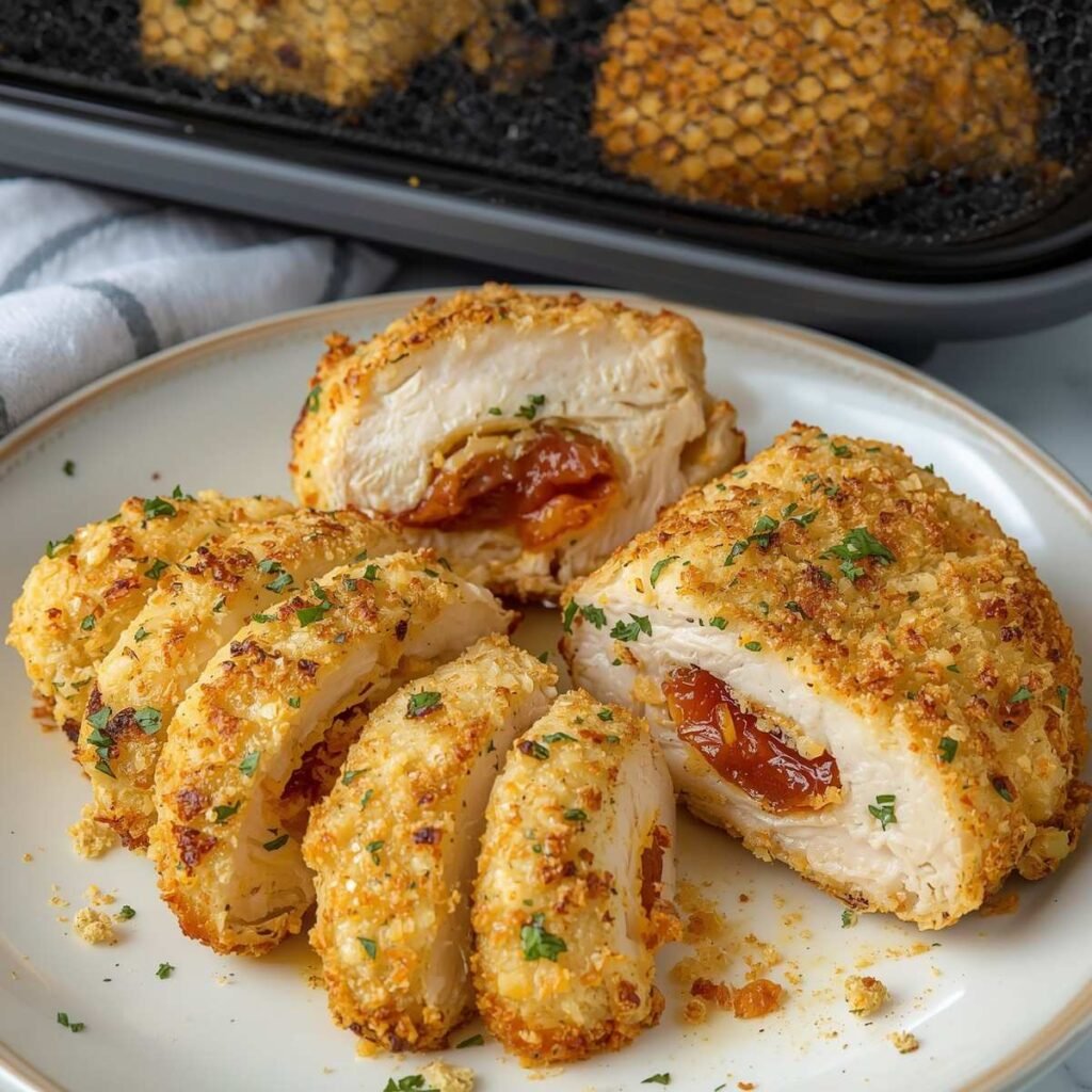 Air Fryer Parmesan Crusted Chicken