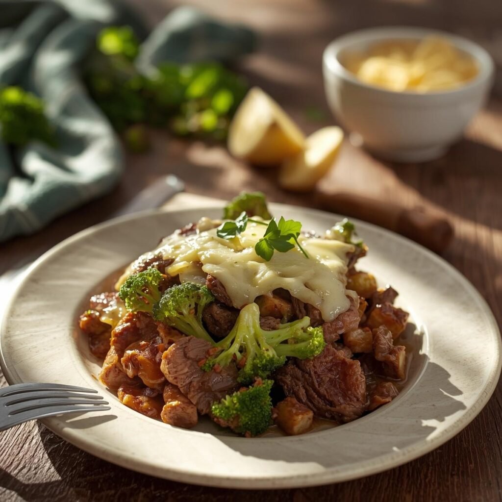 Cheesy Beef & Broccoli Bowl