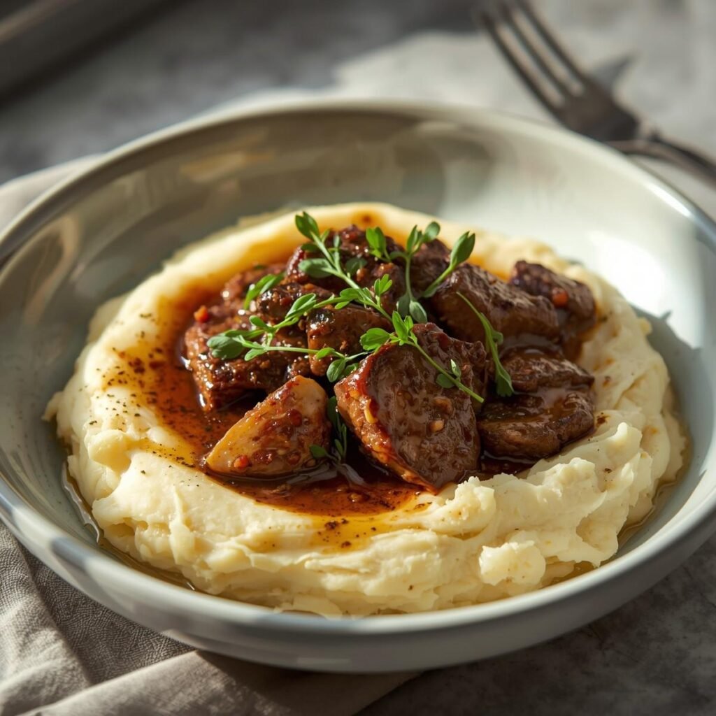Creamy Beef & Cauliflower Mash