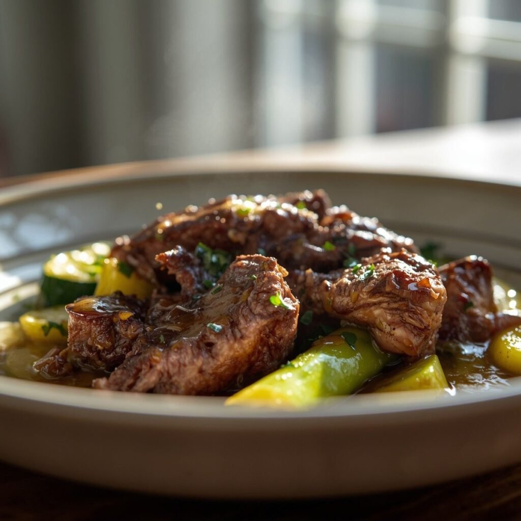 Beef & Buttered Zucchini Bowl