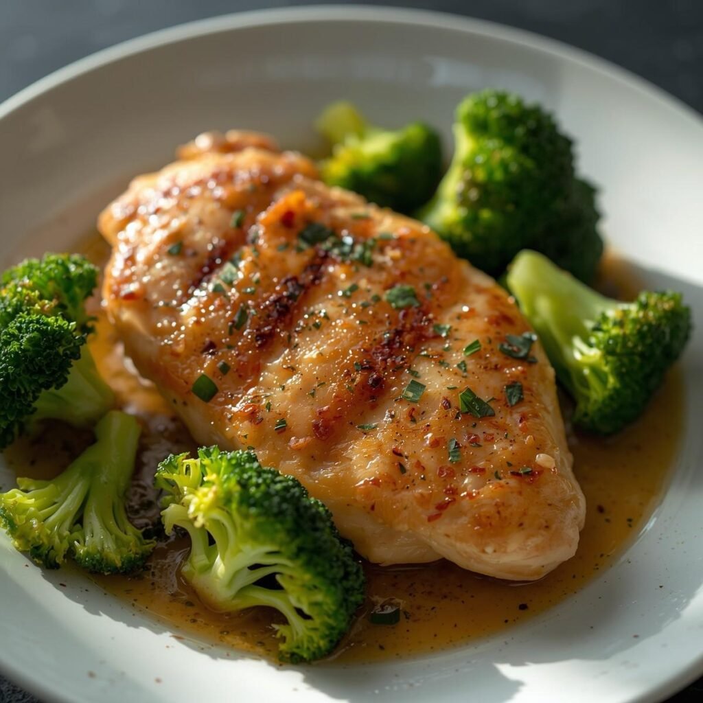 Buttered Broccoli & Chicken Plate