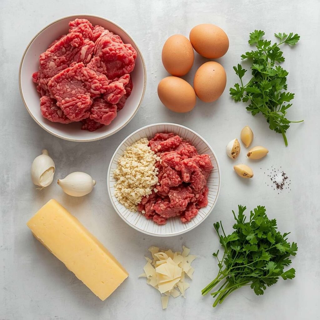 Ingredients For the Meatballs