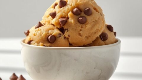 High-Protein Edible Cookie Dough with Cottage Cheese