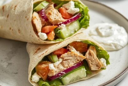 Thumbnail for High-Protein Mediterranean Chicken Wraps