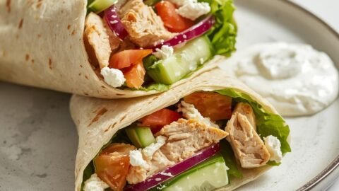 Mediterranean Chicken Wraps