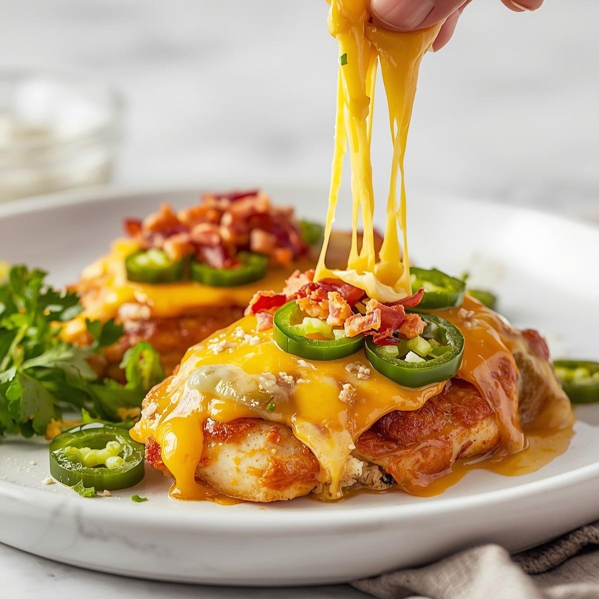 Keto Jalapeño Popper Chicken