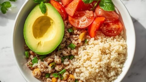 High-Protein Grain Bowl with Quinoa & Avocado