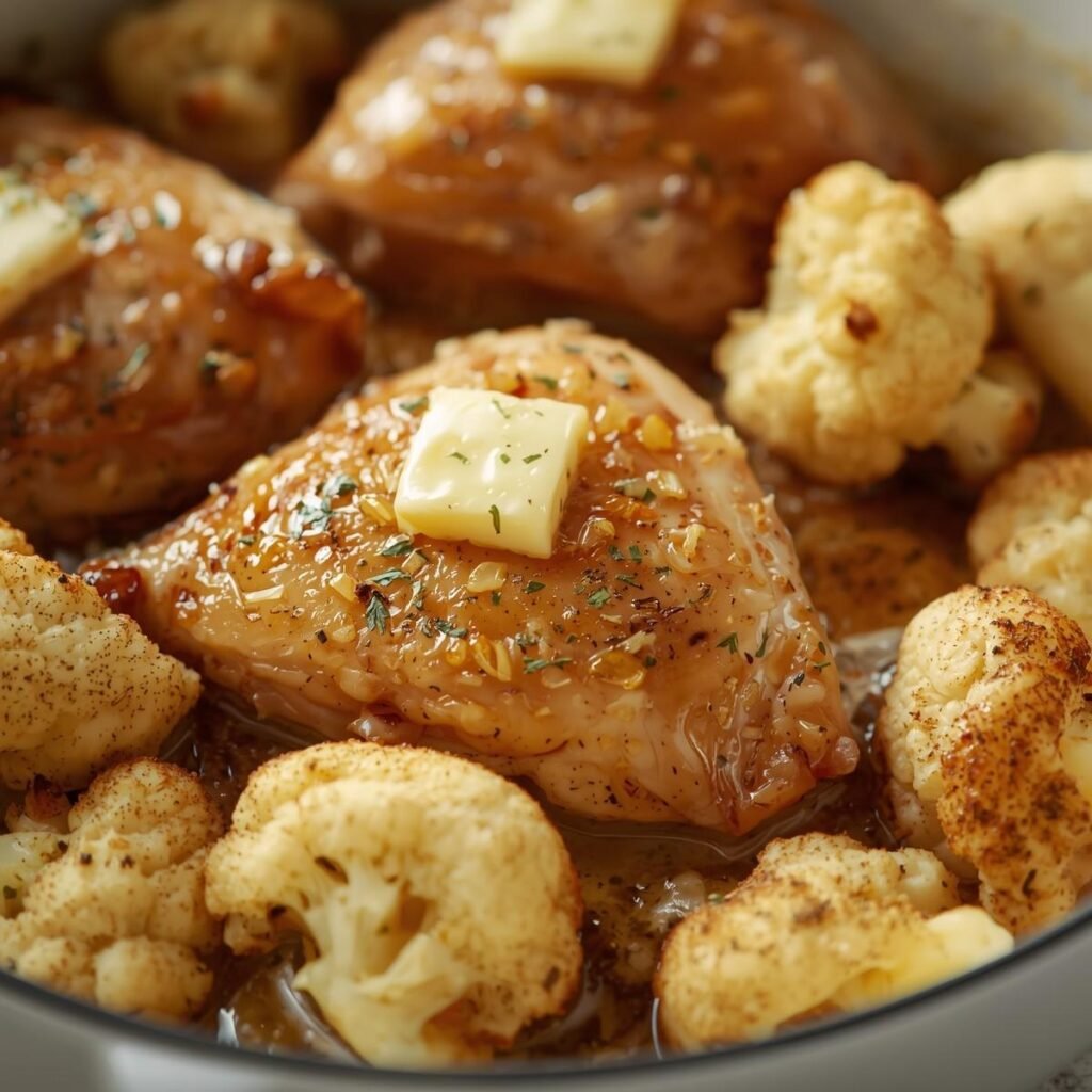Garlic Chicken & Buttered Cauliflower