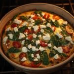 Mediterranean Frittata with feta cheese