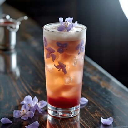 Pea Flower Tea Latte