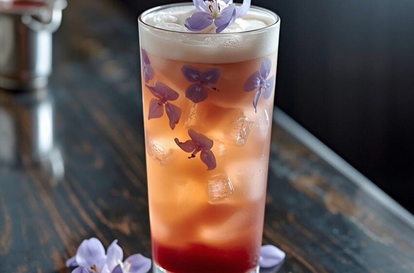 Pea Flower Tea Latte