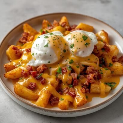 Poutine with Hollandaise Bliss