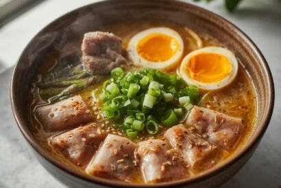 Thumbnail for Savory Dumpling Ramen Bowl with Tender Pork