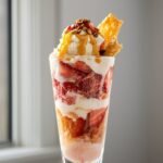 Strawberry Pistachio Baklava Sundae