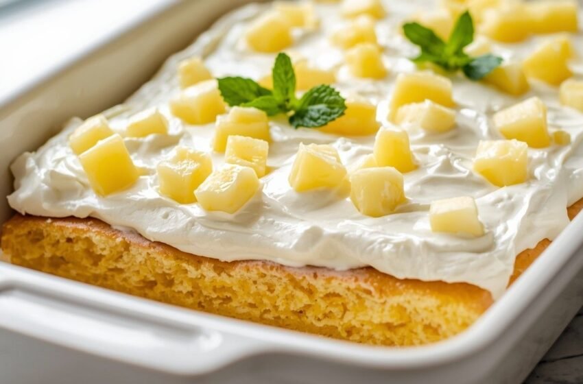 Sugar-Free Pineapple Cool Whip Cake