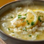 avgolemono lemon egg soup