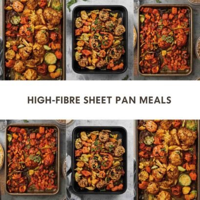 high-fiber sheet pan meals