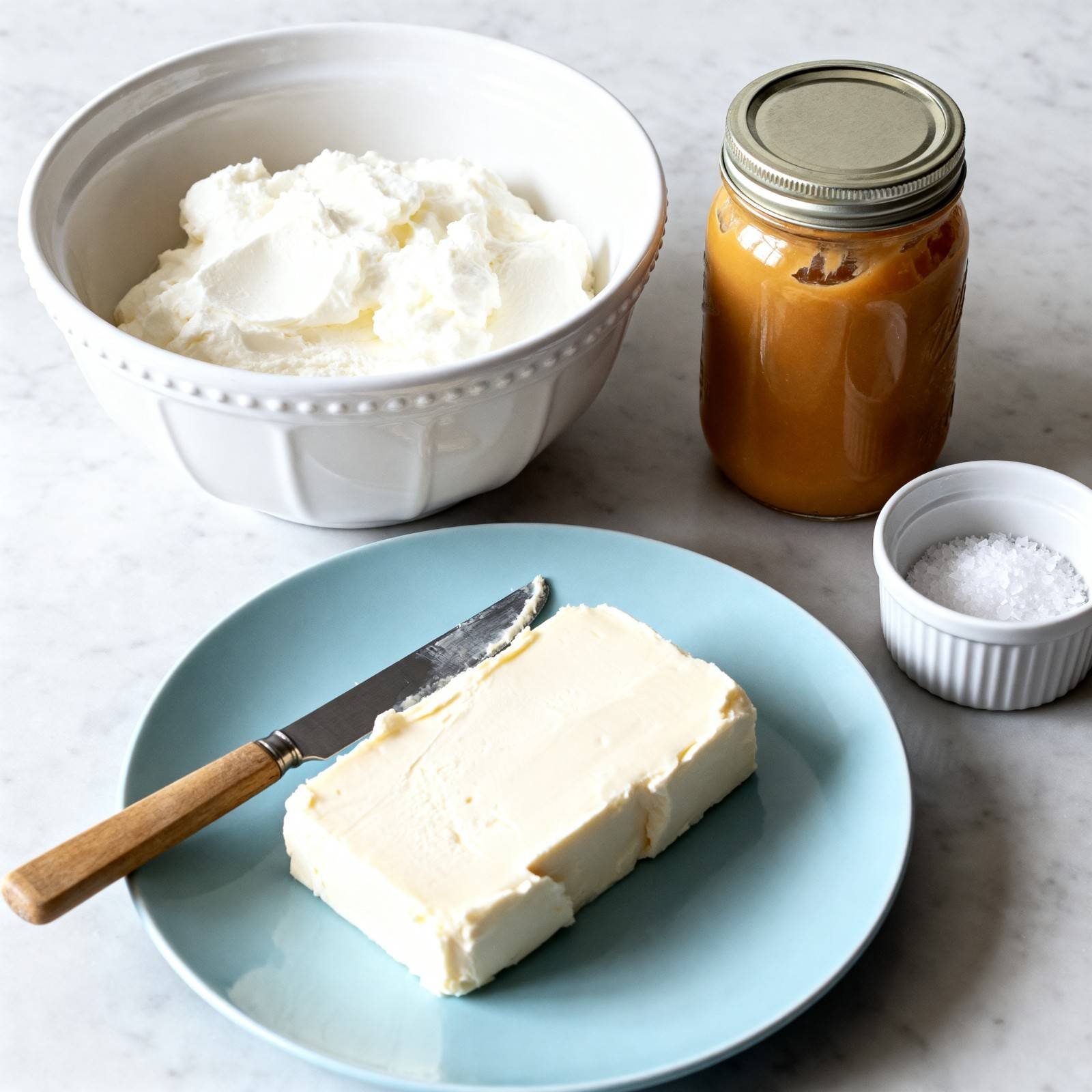 ingredients for Dulce de Leche Mousse Dessert