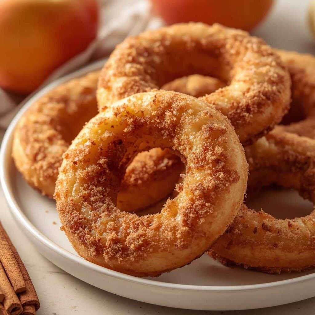 Air Fryer Cinnamon Apple Rings