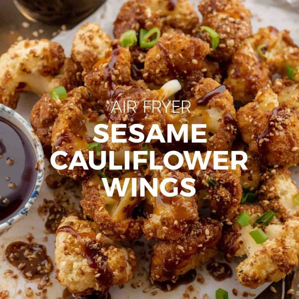 Air Fryer Sesame Cauliflower Wings