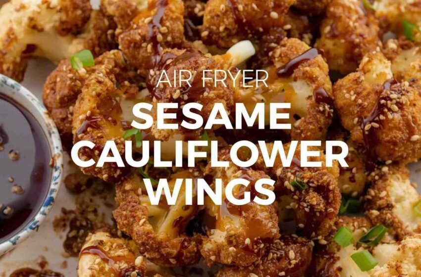 Air Fryer Sesame Cauliflower Wings