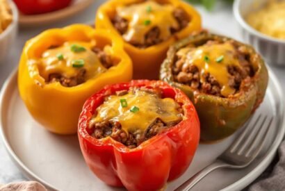 Thumbnail for Air Fryer Stuffed Peppers (Easy 30-Minute Dinner Recipe)