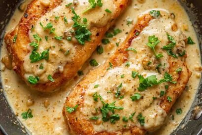 Thumbnail for Creamy Garlic Parmesan Keto Pork Chops (Low-Carb One-Pan Dinner)