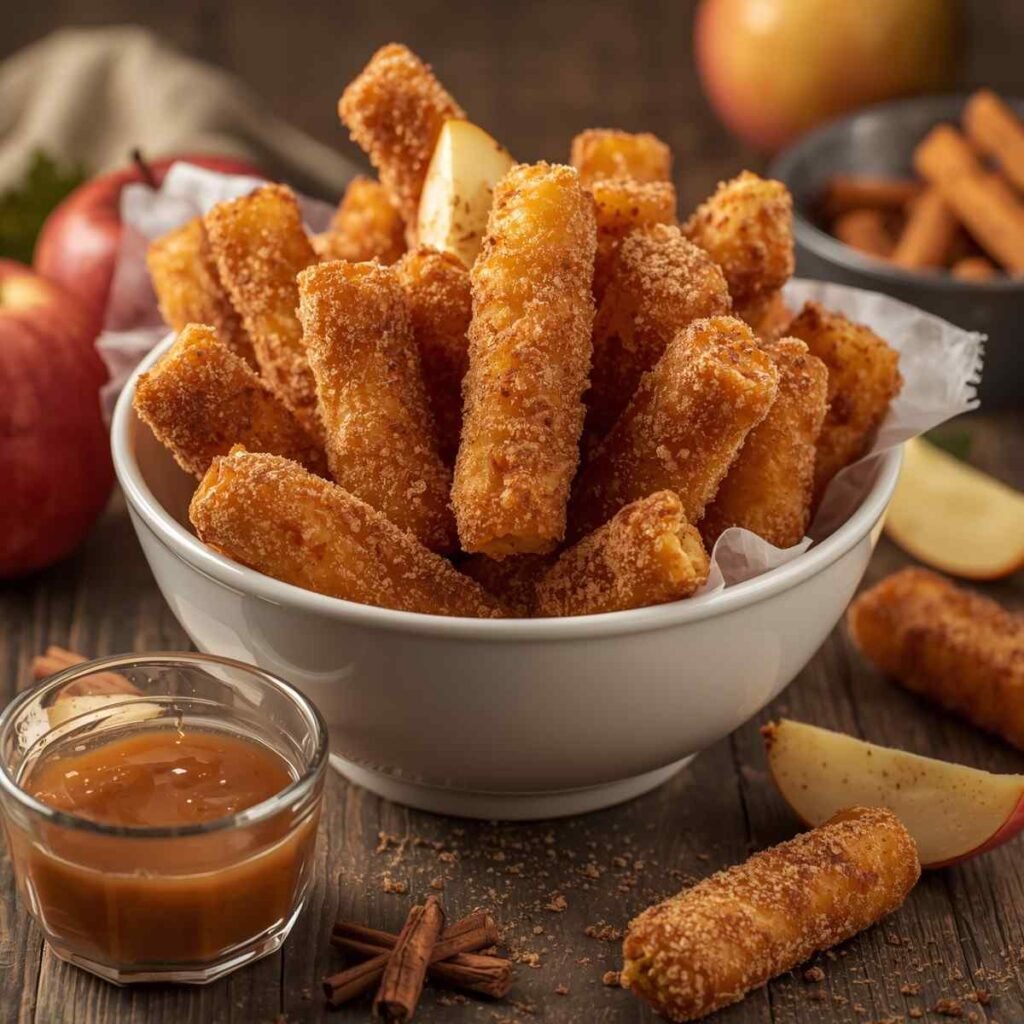 Crispy Air Fryer Apple Fries (Easy Sweet Cinnamon Snack)
